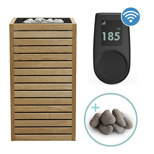 HUUM CORE Series Sauna Heater Package, Thermo-Aspen Wood Exterior, Up to 10.5kW