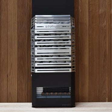 Saunum Air 7 Sauna Heater Package Air Series 6.4kW Sauna Heater Package Stainless Steel - AIR-7-SSB-PKG