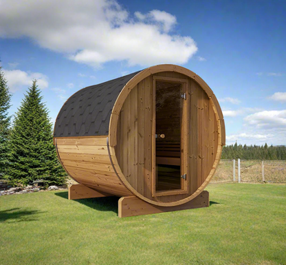 SaunaLife Model E8, ERGO Series 6-Person Sauna Barrel – SL-MODELE8