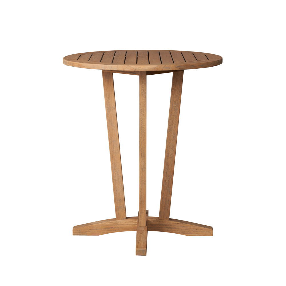 Lloyd Flanders Teak 30" Round Bar Table - 286340