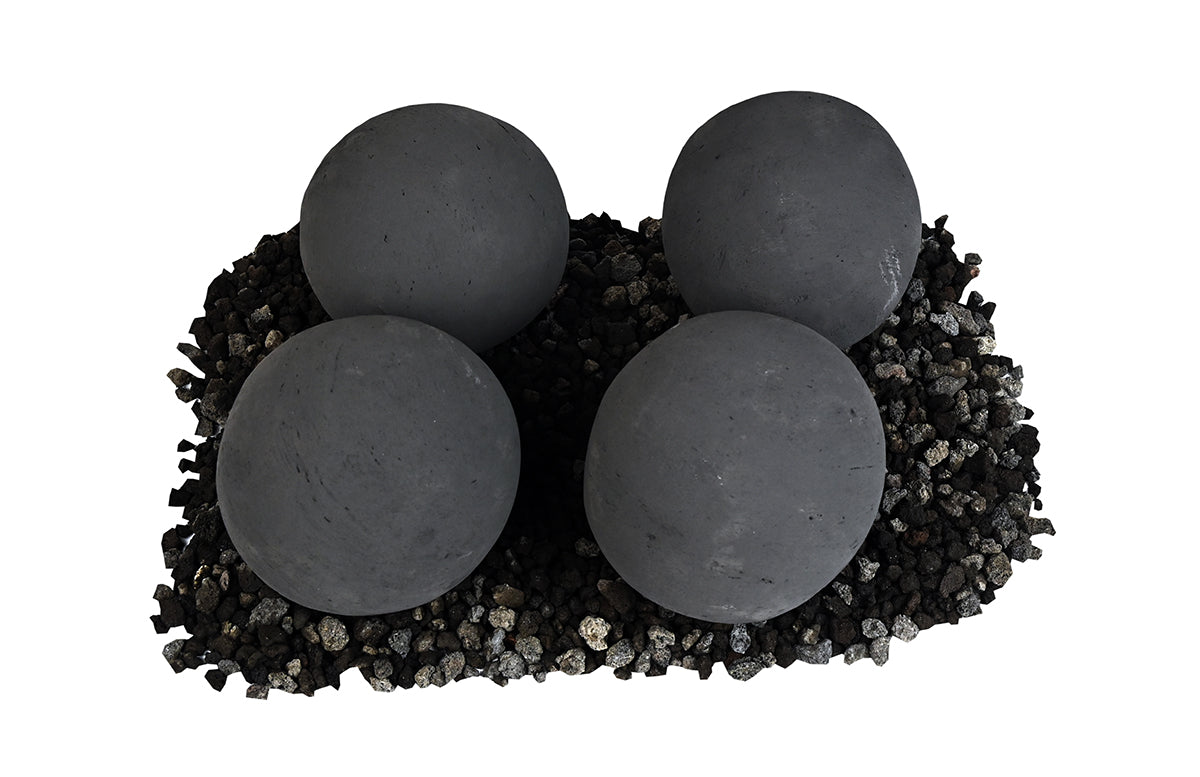 Grand Canyon Gas Logs Cannon Balls, 2” to 6”  | Black