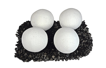 Grand Canyon Gas Logs Cannon Balls, 2” to 6”  | White 