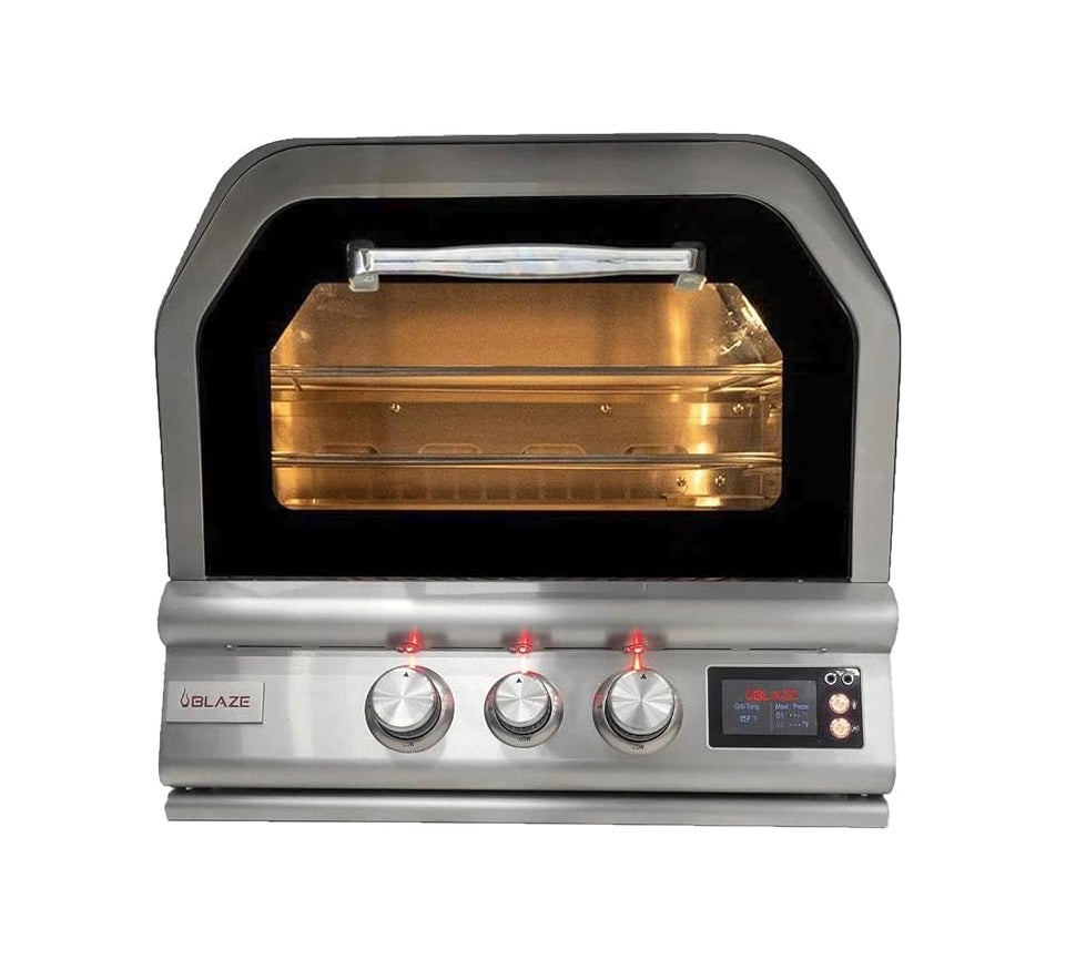 Blaze Grills 26-Inch Built-In Gas Outdoor Pizza Oven With Rotisserie - BLZ-26-PZOVN-NG
