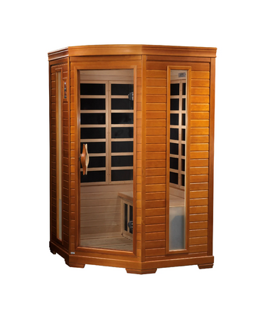 Dynamic Heming Elite 2-Person Corner Ultra Low EMF FAR Infrared Sauna