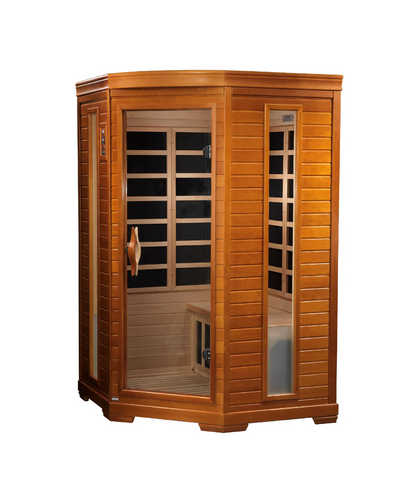 Dynamic Heming Elite 2-Person Corner Ultra Low EMF FAR Infrared Sauna