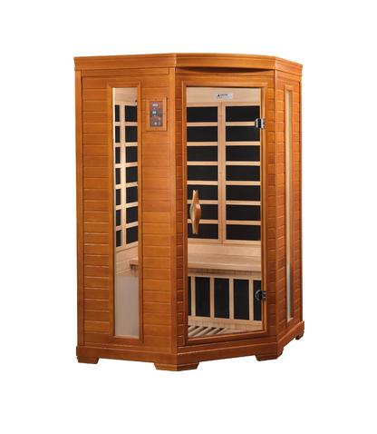 Dynamic Heming Elite 2-Person Corner Ultra Low EMF FAR Infrared Sauna