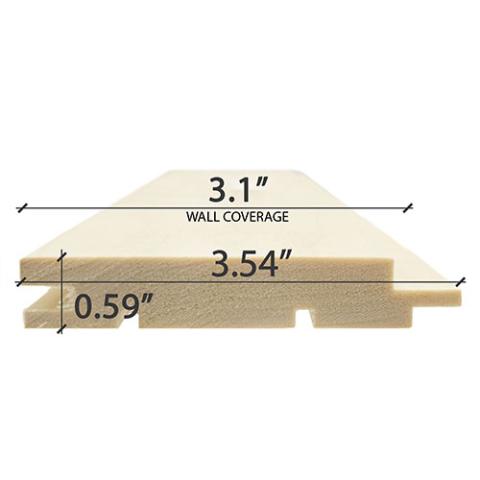 Prosaunas Aspen 1x4 T&G STS4 Nickel-Gap, Wall Material