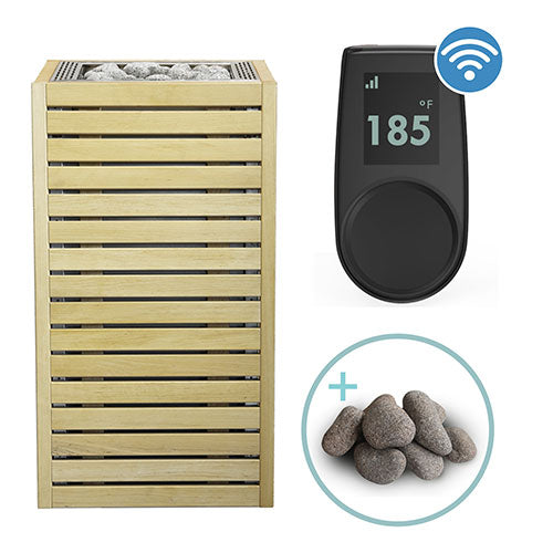 HUUM CORE Series Sauna Heater Package, Alder Wood Exterior, Up to 10.5kW