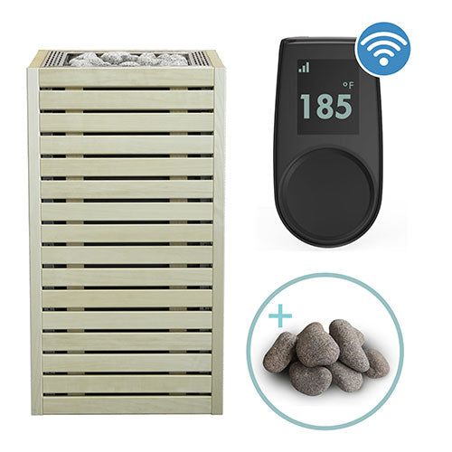 HUUM CORE Series Sauna Heater Package, Aspen Wood Exterior, Up to 10.5kW
