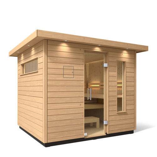 Kohler C2 Douglas Fir Outdoor Sauna Kit, Up to 6 Persons