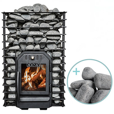Cozy Heat Quattro Series Sauna Stove Package, up to 18kW