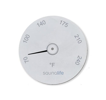 SaunaLife SaunaGear Fahrenheit Thermometer, Round