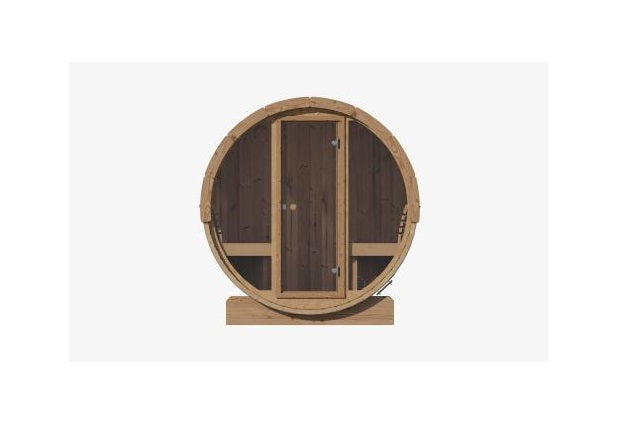 SaunaLife Model E7G Sauna Barrel Glass Front - SL-MODELE7G