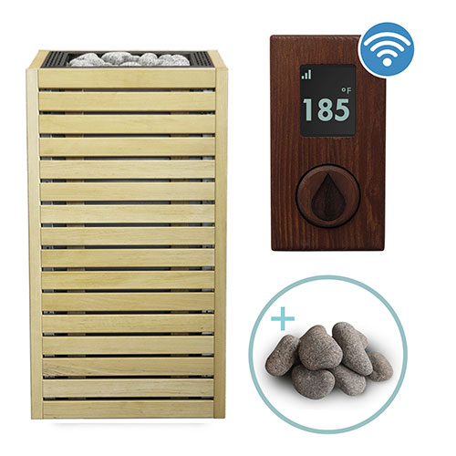 HUUM CORE Series Sauna Heater Package, Alder Wood Exterior, Up to 10.5kW