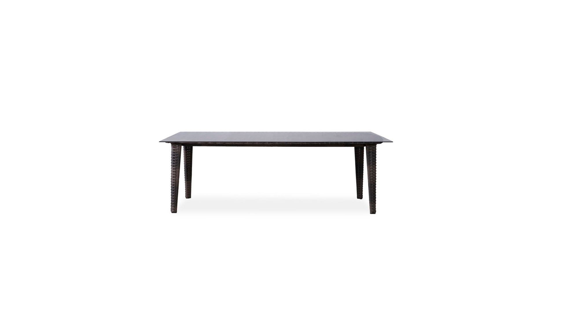 Lloyd Flanders Largo 86" Rectangular Umbrella Dining Table - 241086