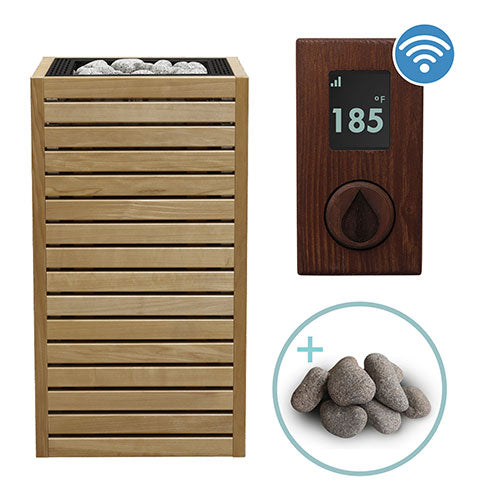 HUUM CORE Series Sauna Heater Package, Thermo-Aspen Wood Exterior, Up to 10.5kW