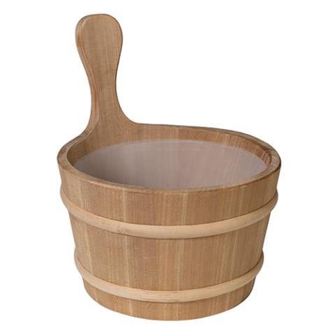 Prosaunas Wood Sauna Bucket, 4-Liter