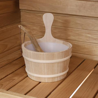 Prosaunas Wood Sauna Bucket, 4-Liter
