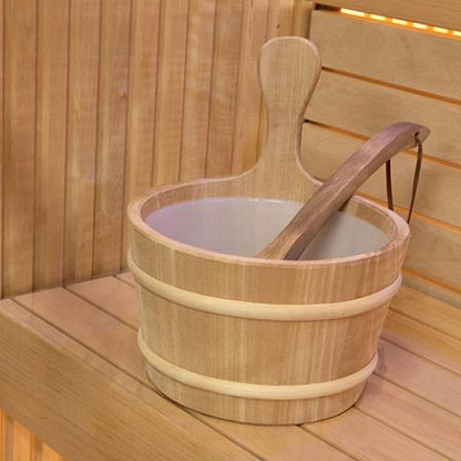 Prosaunas Wood Sauna Bucket, 4-Liter