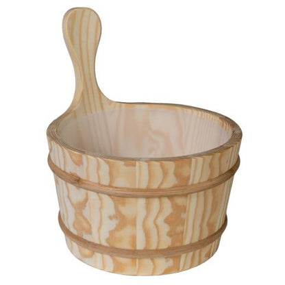 Prosaunas Wood Sauna Bucket, 4-Liter