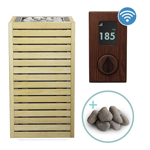HUUM CORE Series Sauna Heater Package, Alder Wood Exterior, Up to 10.5kW