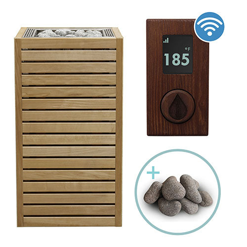 HUUM CORE Series Sauna Heater Package, Thermo-Aspen Wood Exterior, Up to 10.5kW
