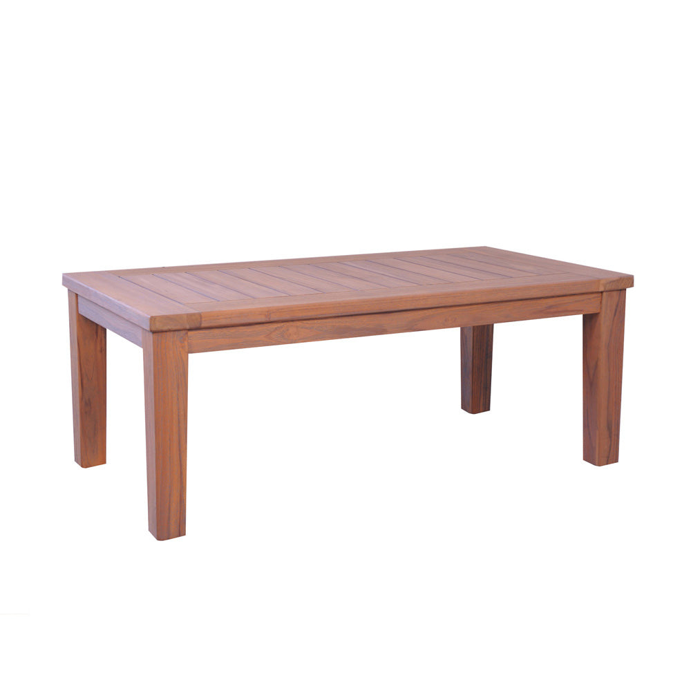 Lloyd Flanders Teak 45" Rectangular Tapered Leg Cocktail Table - 286444