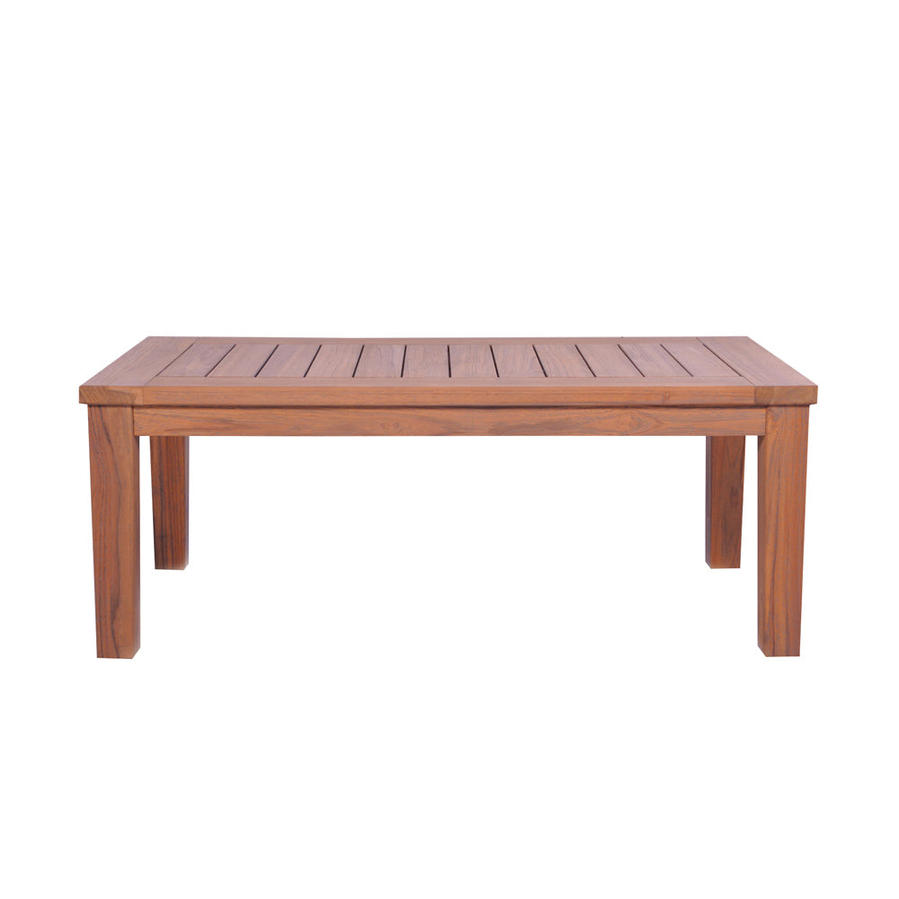 Lloyd Flanders Teak 45" Rectangular Tapered Leg Cocktail Table - 286444