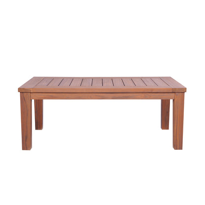 Lloyd Flanders Teak 45" Rectangular Tapered Leg Cocktail Table - 286444