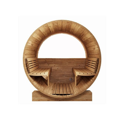 SaunaLife Model E8W 6 Person Sauna Barrel - SL-MODELE8W