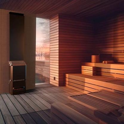 Saunum Air 5 Sauna Heater Air Series 4.8kW Sauna Heater w/Climate Equalizer Black