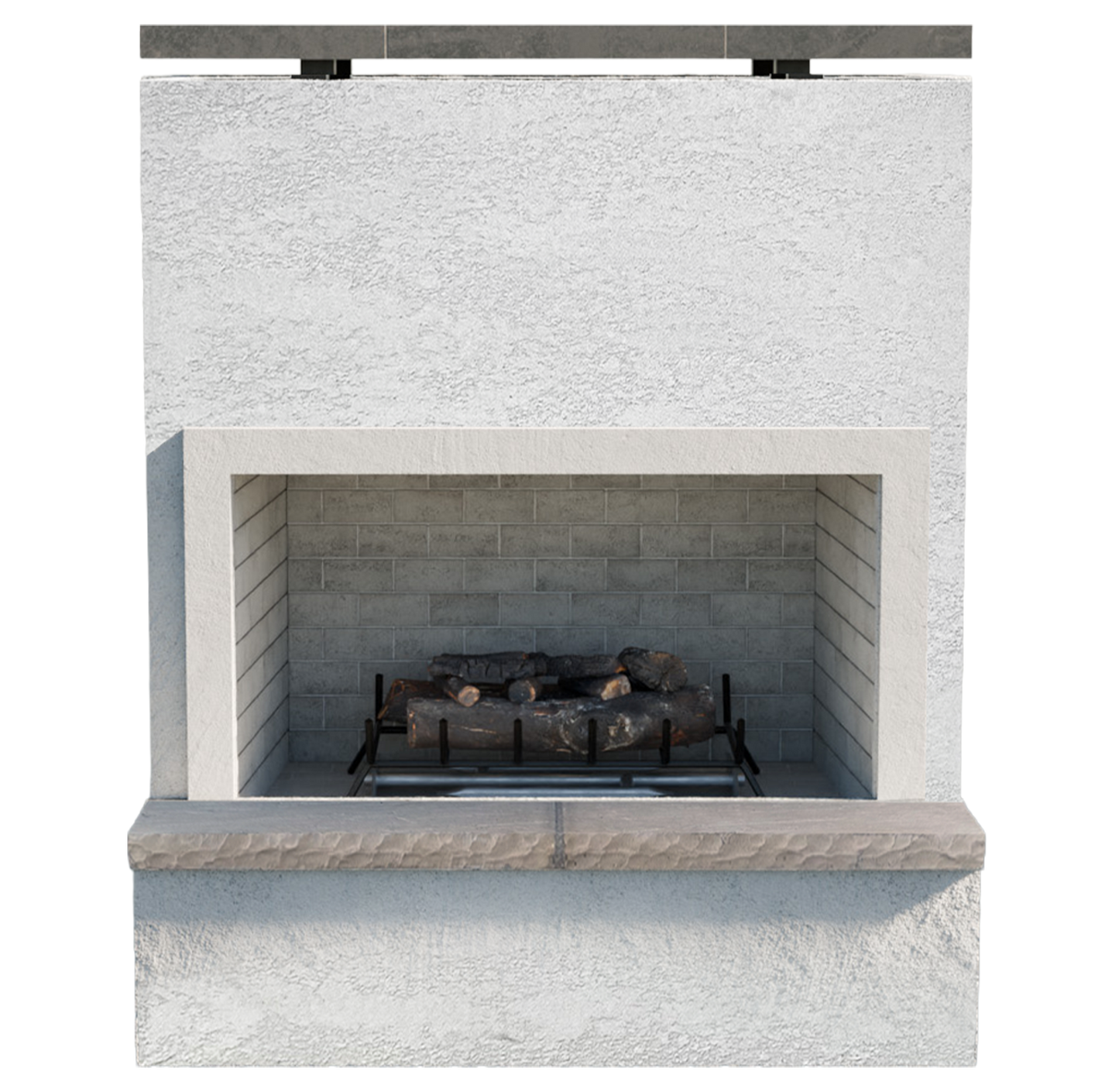 Cal Flame Monterey – Modern Outdoor Gas Fireplace W/ Bottom Mantel