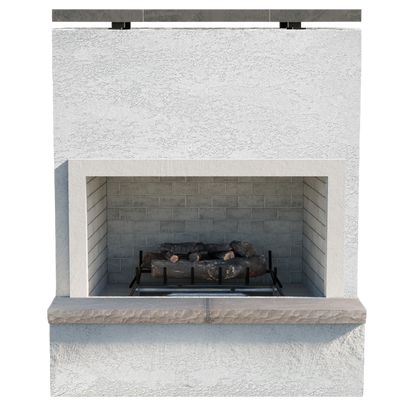 Cal Flame Monterey – Modern Outdoor Gas Fireplace W/ Bottom Mantel