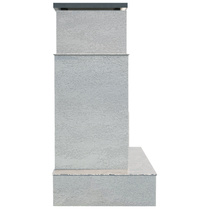 Cal Flame Tahiti – Contemporary Outdoor Gas Fireplace W/ Bottom Wrap-Around Mantel