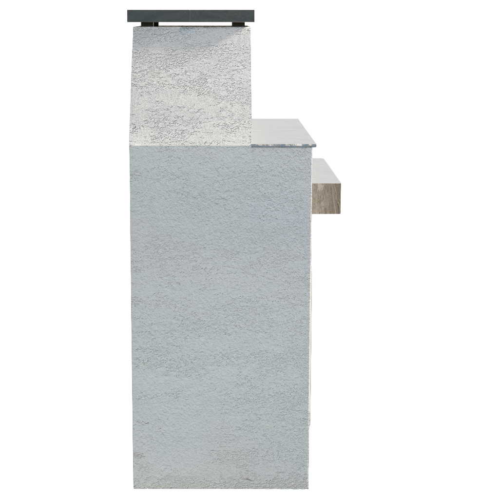 Cal Flame Laredo – Modern Outdoor Gas Fireplace w/ Mantel