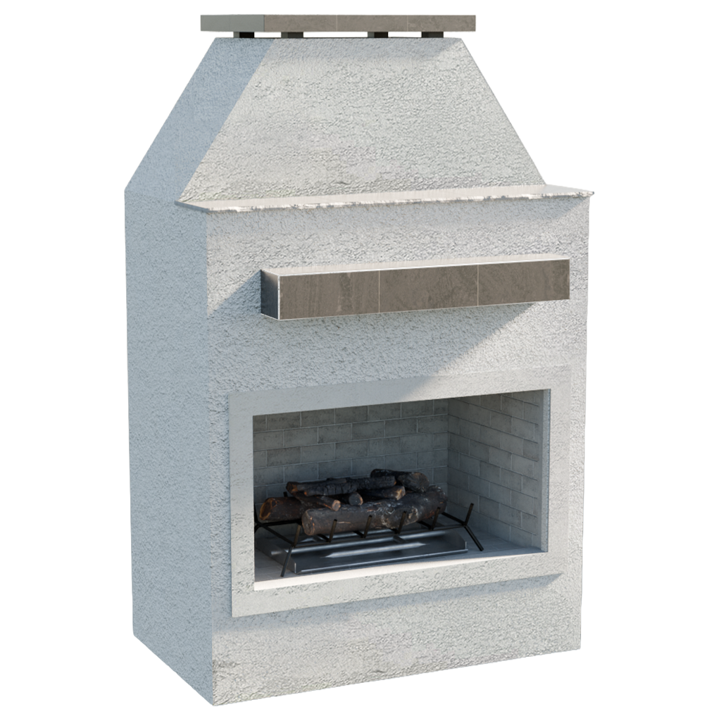 Cal Flame Laredo – Modern Outdoor Gas Fireplace w/ Mantel