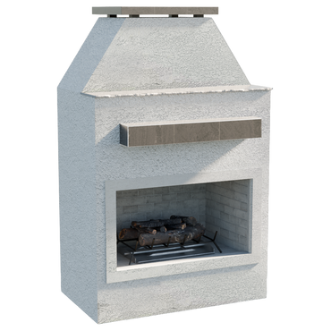Cal Flame Laredo – Modern Outdoor Gas Fireplace w/ Mantel