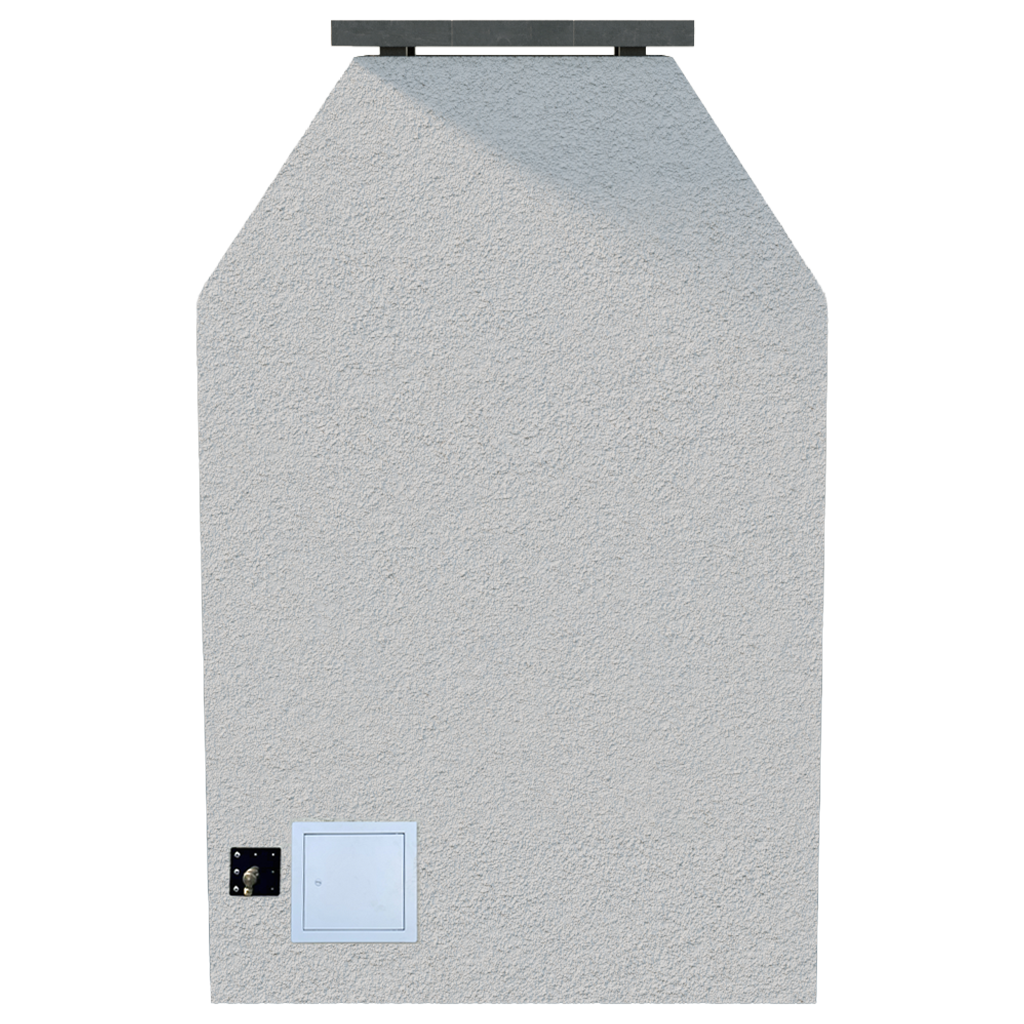 Cal Flame Durango – Modern Outdoor Gas Fireplace w/ Extended Bottom Mantel