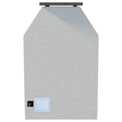 Cal Flame Durango – Modern Outdoor Gas Fireplace w/ Extended Bottom Mantel