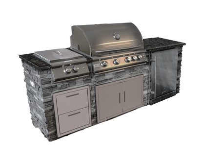 TRU Innovative Outdoor 8ft Ready-to-Assemble Grill Island Package