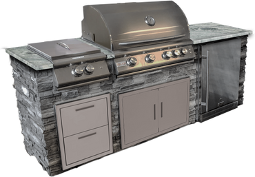 TRU Innovative Outdoor 8ft Traditional LTE Grill Island (Island Only)