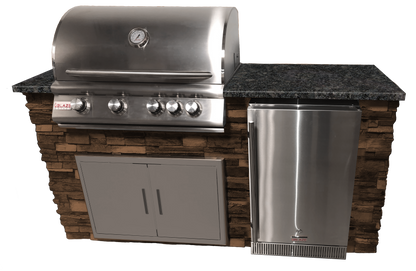 TRU Innovative Outdoor 6ft Traditional LTE Grill Island (Island Only)