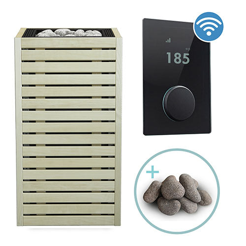 HUUM CORE Series Sauna Heater Package, Aspen Wood Exterior, Up to 10.5kW