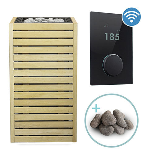 HUUM CORE Series Sauna Heater Package, Alder Wood Exterior, Up to 10.5kW
