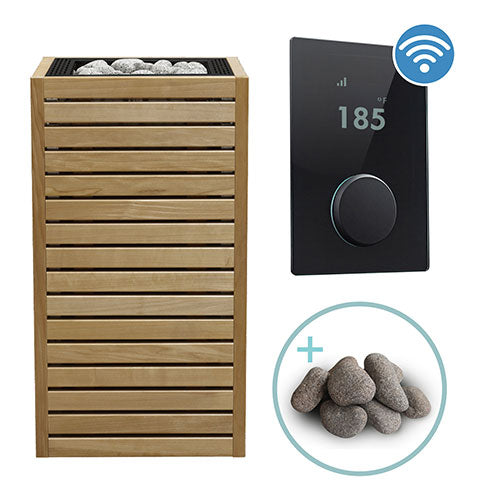 HUUM CORE Series Sauna Heater Package, Thermo-Aspen Wood Exterior, Up to 10.5kW