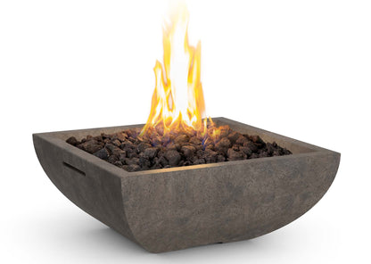 American Fyre Designs 30″ Bordeaux Petite Square Fire Bowl, Propane – 431-DB-11-M6PC