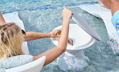 Ledge Lounger In-Pool Autograph Standard Side Table (Available in 16 Variants) - LL-AG-ST-RL-WH-WH