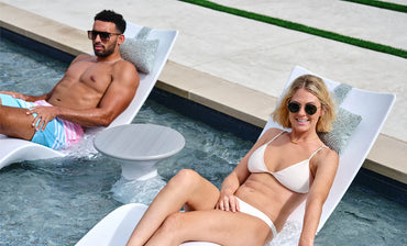 Ledge Lounger In-Pool Autograph Standard Side Table (Available in 16 Variants) - LL-AG-ST-RL-WH-WH