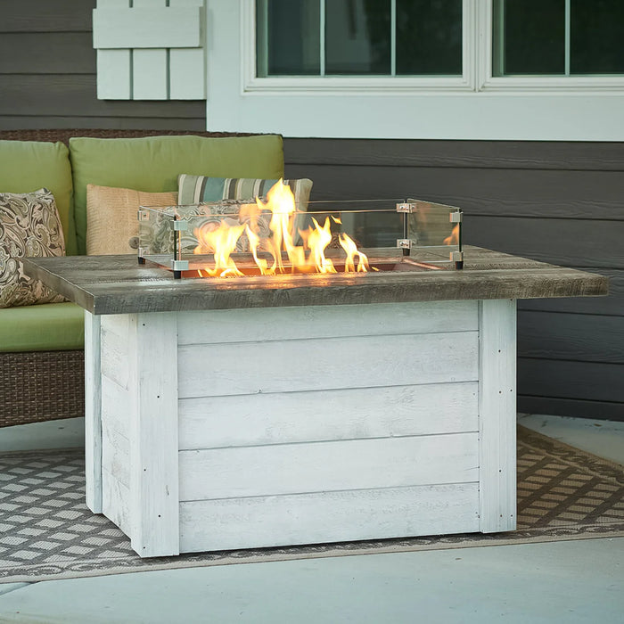 The Outdoor GreatRoom Company Alcott Rectangular Gas Fire Pit Table - ALC‐1224