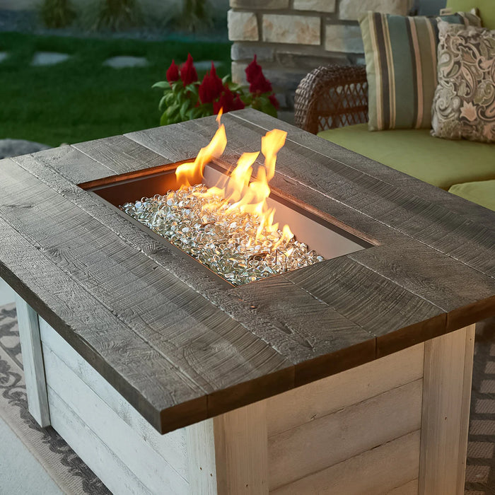 The Outdoor GreatRoom Company Alcott Rectangular Gas Fire Pit Table - ALC‐1224